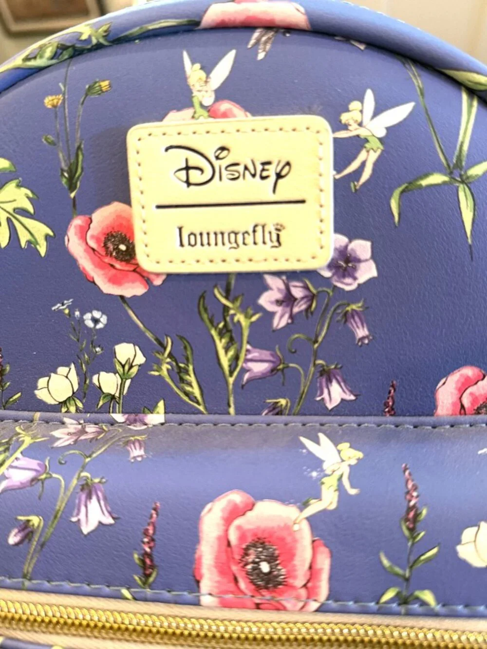 NWT Loungefly Disney Peter Pan Tinker Bell Floral Mini Backpack